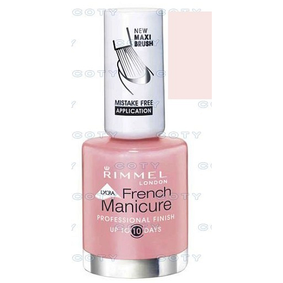 Rimmel London Lycra Pro lak na nehty francouzská manikúra 444 French Ivory 12 ml