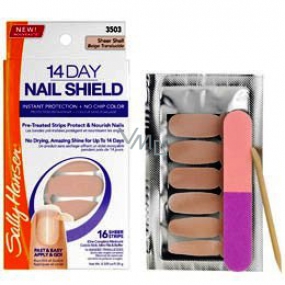Sally Hansen Nail Shield 14 denní posilující péče v samolepkách odstín Nude 3501 9,35 g