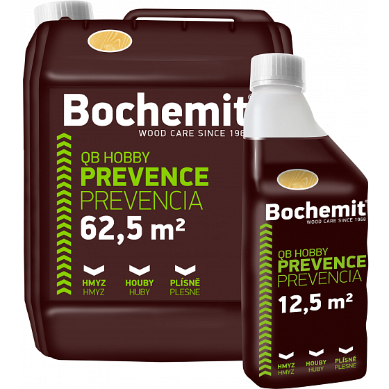 Bochemit QB Hobby ochrana stavebního dřeva a zdiva, proti plísním a hmyzu, čirý 1 l