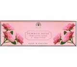 English Soap Letní Růže přírodní parfémované mýdlo s bambuckým máslem 3 x 100 g