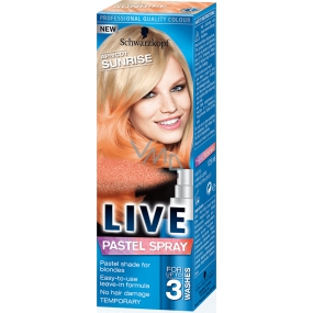 Schwarzkopf Live Pastel barva na vlasy Pastel Apricot 125 ml sprej