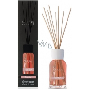 Millefiori Milano Natural Almond Blush - Mandlový prášek Difuzér 250 ml + 8 stébel v délce 30 cm do středně velkých prostor vydrží minimálně 3 měsíce