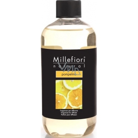 Millefiori Milano Natural Pompelmo - Grep Náplň difuzéru pro vonná stébla 500 ml