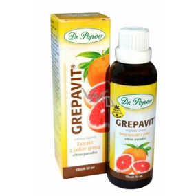 Dr. Popov Grepavit grep extrakt z jader originální kapky na kožní problémy, imunitu 50 ml