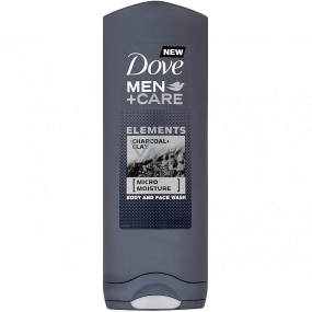 Dove Men + Care Elements Charcoal & Clay sprchový gel pro muže 250 ml