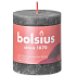Bolsius Rustic svíčka tmavě šedá válec 68 x 80 mm