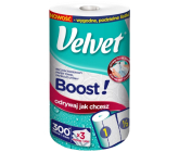 Velvet Boost papírové ručníky třívrstvé 300 útržků 1 kus