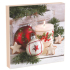 Aha Papírové ubrousky 3 vrstvé 33 x 33 cm 20 kusů Vánoční baňky, svíčka