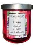 Heart & Home Svěží grep a černý rybíz sójová vonná svíčka se jménem Lucka 110 g
