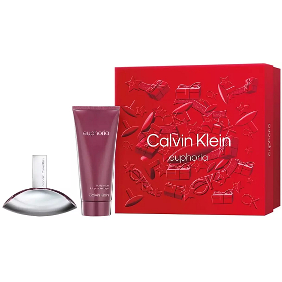 Calvin Klein Euphoria parfémovaná voda 50 ml + tělové mléko 100 ml, dárková sada pro ženy