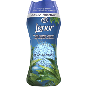 Lenor Dewy Blossom vůně konvalinky, citrusů a zelených bylin vonné perličky do bubnu pračky 210 g