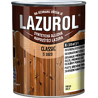 Lazurol Classic S1023 tenkovrstvá lazura na dřevo s obsahem olejů, 0010 bílá, 750 ml