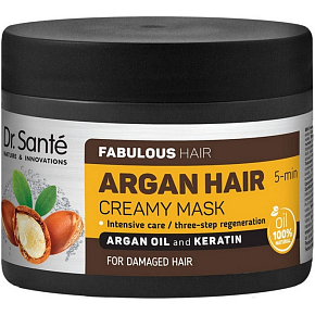 Dr. Santé Arganový olej a keratin krémová maska na poškozené vlasy 300 ml