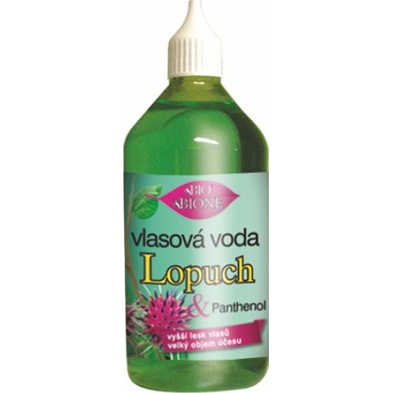 Bione Cosmetics Lopuch & Panthenol vlasová voda pro vyživu a lesk 215 ml