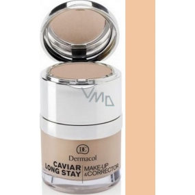 Dermacol Caviar Long Stay Make-Up & Corrector make-up s kaviárem a zdokonalovací korektor 01 Pale 30 ml