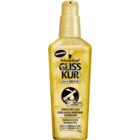 Gliss Kur Ultimate Repair denní elixír s oleji pro poškozené a suché vlasy 75 ml
