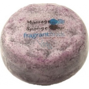 Fragrant Moonlight Glycerinové mýdlo masážní s houbou naplněnou vůní parfému Escada Moon Sparkle v barvě šedé 200 g