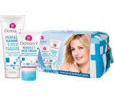 Dermacol Perfect Mořské řasy výživný krém 50 ml + mycí gel na obličej s červenou mořskou řasou 100 ml + taštička, kosmetická sada