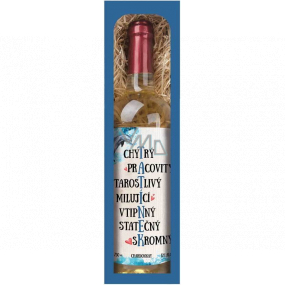 Bohemia Gifts Chardonnay Pro tatínka bílé suché dárkové víno 750 ml