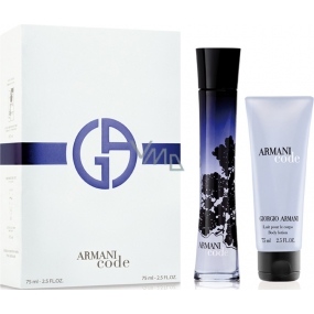 Giorgio Armani Code parfémovaná voda pro ženy 75 ml + tělové mléko 75 ml, dárková sada