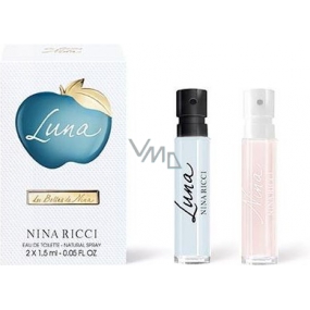 Nina Ricci Nina Luna toaletní voda 1,5 ml + Nina Ricci Nina toaletní voda 1,5 ml s rozprašovačem, vialka