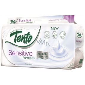 Tento Sensitive Panthenol parfémovaný toaletní papír 3vrstvý 8 rolí