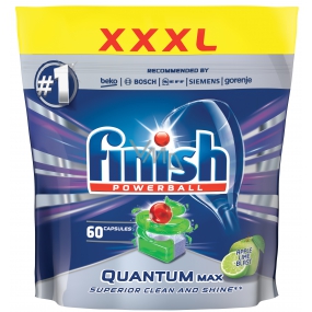 Finish Quantum Max Apple & Lime Blast tablety do myčky nádobí 60 kusů 930 g