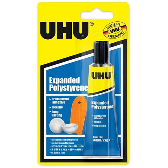 Uhu Expanded Polystyrene kontaktní lepidlo na pěnový polystyren a na polystyren v kombinaci s jinými materiály 33 ml