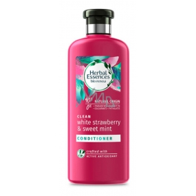 Herbal Essences Clean Strawberry & Sweet Mint Kondicionér s jahodami a mátou, pro lesklé a hydratované vlasy, bez parabenů 360 ml