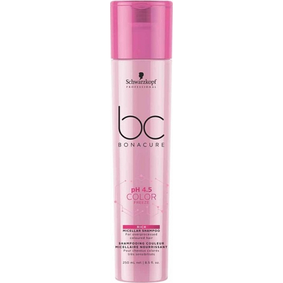 Schwarzkopf Professional BC Bonacure pH 4.5 Color Freeze micelární šampon na barvené vlasy 250 ml