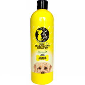 Just 4 Dogs Lemon 2v1 šampon a kondicionér pro psy 500 ml