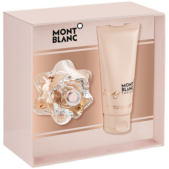 Montblanc Lady Emblem parfémovaná voda pro ženy 50 ml + tělové mléko 100 ml, dárková sada