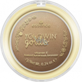 Essence The Glowin' Golds Vitamin E Baked Luminous Bronzer bronzer 01 Live Life Golden! 7 g