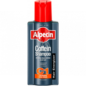 Alpecin Energizer Coffein C1, Kofeinový šampon stimuluje růst vlasů, zpomaluje dědičné vypadávání vlasů 375 ml