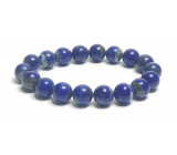 Lapis Lazuli náramek elastický přírodní kámen, kulička 10 mm / 16 - 17 cm, kámen harmonie