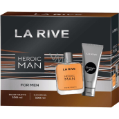 La Rive Heroic Man toaletní voda 100 ml + sprchový gel 100 ml, dárková sada pro muže