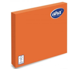 Aha Papírové ubrousky 3 vrstvé 33 x 33 cm 20 kusů Oranžová sytá