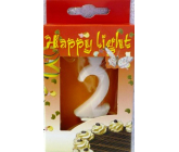 Happy light Dortová svíčka číslice 2 v krabičce