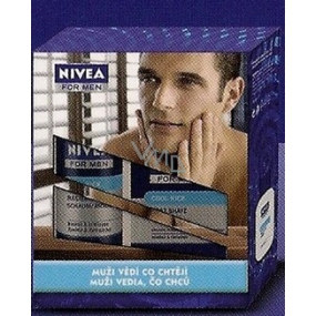 Nivea Men Cool Kick pěna na holení 200 ml+ balzám po holení 100 ml kosmetická sada