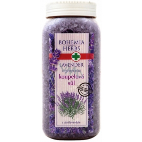 Bohemia Gifts Lavender s extraktem z bylin regenerační sůl do koupele 900 g