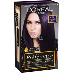 Loreal Paris Préférence Féria barva na vlasy P28 intenzivní černofialová