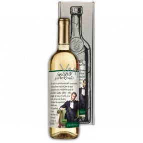 Bohemia Gifts Chardonnay Společník pro večer bílé dárkové víno 750 ml