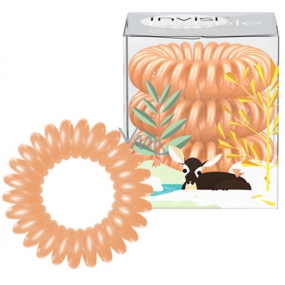 Invisibobble Silky Season Gumička do vlasů meruňková spirála 3 kusy limitovaná edice