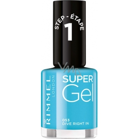 Rimmel London Super Gel lak na nehty 053 Dive Right In 12 ml