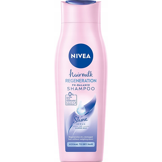 Nivea Hairmilk pečující šampon pro normální a suché vlasy 250 ml