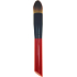Kosmetický štětec na make-up kulatý vlas do špičky červeno-černá rukojeť 16 cm