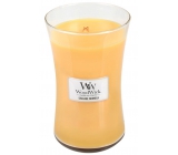 WoodWick Seaside Mimosa - Mimóza na pobřeží vonná svíčka s dřevěným knotem a víčkem sklo velká 609,5 g