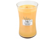 WoodWick Seaside Mimosa - Mimóza na pobřeží vonná svíčka s dřevěným knotem a víčkem sklo velká 609,5 g