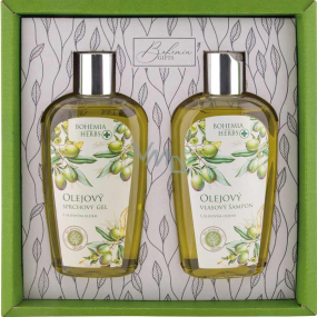 Bohemia Gifts Olivový olej olejový sprchový gel 250 ml + olejový šampon na vlasy 250 ml, kosmetická sada