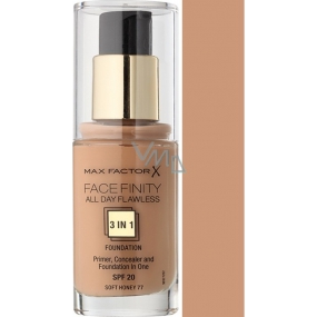 Max Factor Facefinity All Day Flawless 3v1 make-up 77 Soft Honey 30 ml